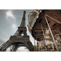 Fotobehang - Carrousel de Paris 184x127cm - Papierbehang - thumbnail