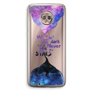 Stars quote: Motorola Moto G6 Transparant Hoesje