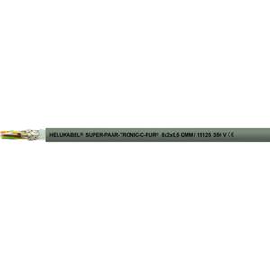 Helukabel 19129-1000 Geleiderkettingkabel S-PAAR-TRONIC-C-PUR 4 x 0.75 mm² Grijs 1000 m