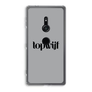 Topwijf Grijs Zwart: Sony Xperia XZ2 Transparant Hoesje