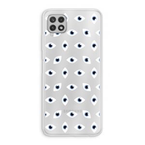 Eyes pattern: Samsung Galaxy A22 4G Transparant Hoesje