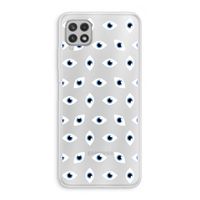Eyes pattern: Samsung Galaxy A22 4G Transparant Hoesje