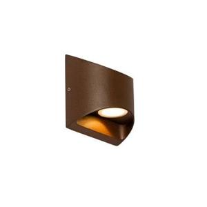 QAZQA Moderne buiten wandlamp roestbruin incl. LED 2-lichts IP54 -