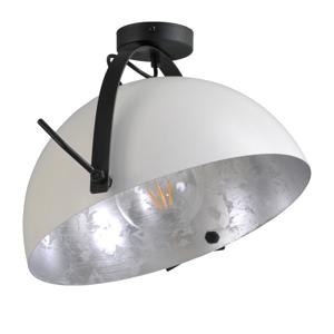 Masterlight Stoere plafondlampIndustria 40cm wit met oudzilver - 5198-06-37-B