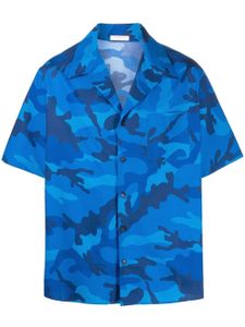 Valentino Garavani chemise à imprimé camouflage - Bleu