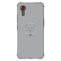 Samsung Galaxy Xcover 7 Stevig | Bumper Hoesje | Grijs Baby Olifant