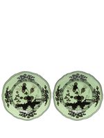 GINORI 1735 lot de 2 assiettes Oriente Italiano Bario - Vert