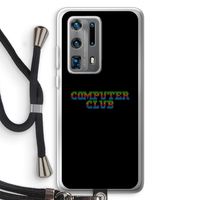 Retro: Huawei P40 Pro Plus Transparant Hoesje met koord