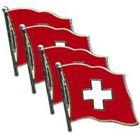 Pin Speldje/Broche - 4x - zwitserse vlag - 20 mm - supporters Zwitserland Pin Speldje/Broche - 4x - zwitserse vlag - 20 mm - supporters Zwitserland