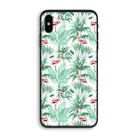 Flamingo bladeren: iPhone XS Biologisch afbreekbaar hoesje