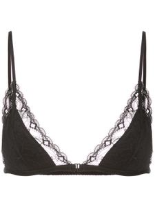 Fleur Du Mal soutien-gorge Gardennia à bonnets triangles - Noir