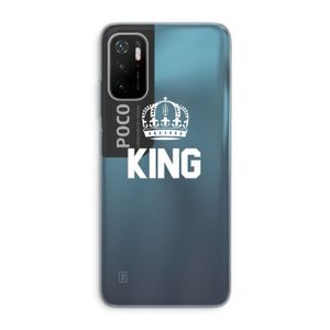King zwart: Xiaomi Poco M3 Pro 5G Transparant Hoesje