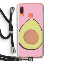 Avocado: Samsung Galaxy A20e Transparant Hoesje met koord Avocado: Samsung Galaxy A20e Transparant Hoesje met koord