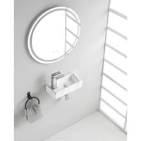 Wiesbaden Rhea S - Mini Fontein - Links - 36.5x18x9cm - Keramiek Carrara