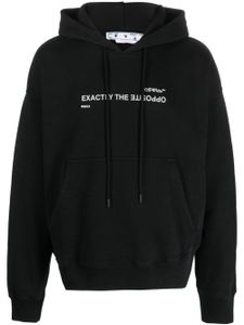 Off-White hoodie à slogan imprimé - Noir