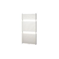 Designradiator Florion Nxt Dubbel 121,6 x 60 cm 980 Watt met Middenaansluiting Zilver Metallic