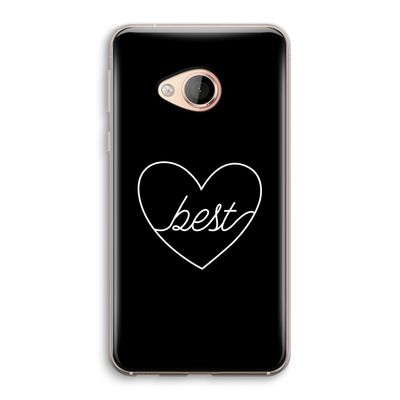 Best heart black: HTC U Play Transparant Hoesje