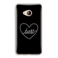 Best heart black: HTC U Play Transparant Hoesje
