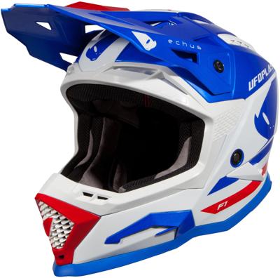 UFO PLAST Helmet echus l blue/white/red