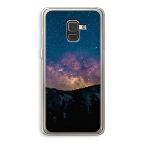 Travel to space: Samsung Galaxy A8 (2018) Transparant Hoesje