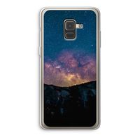 Travel to space: Samsung Galaxy A8 (2018) Transparant Hoesje
