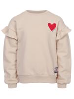 LOOXS Little winter sweater meisjes - zand - ruffle