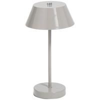 2e Halve Prijs Leen Bakker - Bureaulamp Milton Greige G9 - 30x15x15 Cm - Metaal - Beige#Grijs