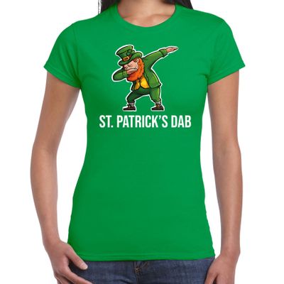 St. Patricks dab / St. Patricks day t-shirt / kostuum groen dames