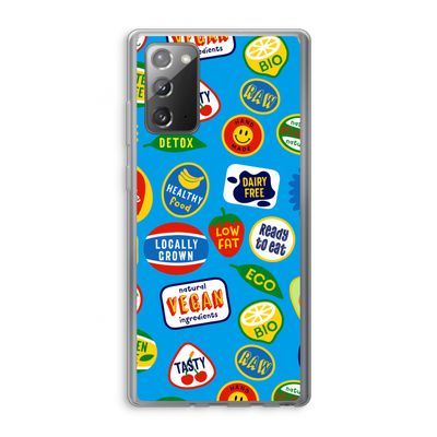 Fruitsticker: Samsung Galaxy Note 20 / Note 20 5G Transparant Hoesje