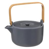 Secret de Gourmet Theepot Penang - Keramiek - met hengsel en filter - blauw/grijs - 800 ml