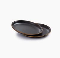 Barebones Small Plate/Enamel/Set 2 Pcs Servies Charcoal Barebones Small Plate/Enamel/Set 2 Pcs Servies Charcoal