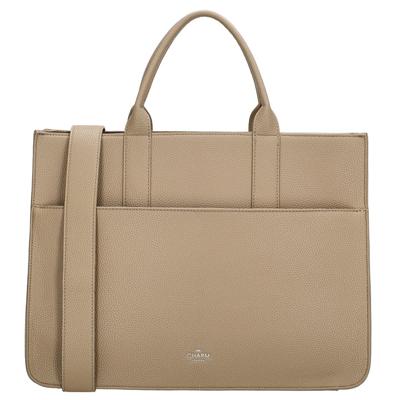 Charm London Laptoptas 15.6&apos;&apos; Princeton Licht Taupe