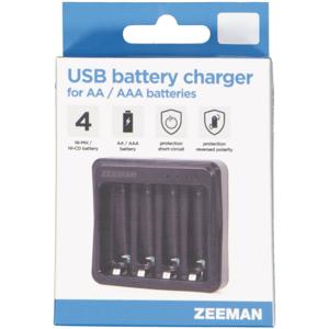 USB-batterijlader Zwart