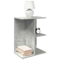 Nachtkastjes 2 st 46,5x29x61 cm bewerkt hout betongrijs