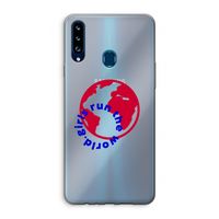 Run The World: Samsung Galaxy A20s Transparant Hoesje