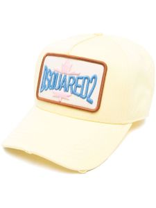 DSQUARED2 casquette à patch logo - Jaune