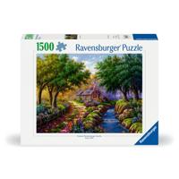 Ravensburger puzzel cottage bij de rivier - 1500 stukjes