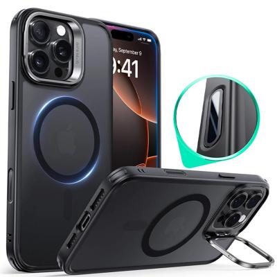 iPhone 16 Pro Classic Hybrid Magnetic Case (Camera Control, Stash Stand) - Frosted Black