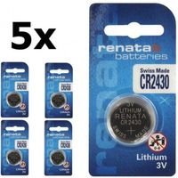 5 Stuks Renata CR2430 3v lithium knoopcelbatterij - thumbnail