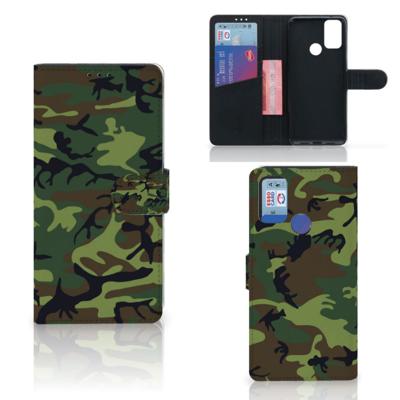 Alcatel 1S (2021) | Telefoon Hoesje | Army Dark
