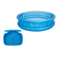 Intex rond opblaasbaar zwembad 188 cm blauw met voetenbadje - thumbnail