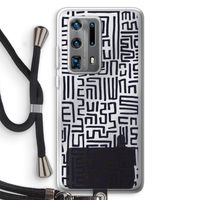 Moroccan Print: Huawei P40 Pro Plus Transparant Hoesje met koord