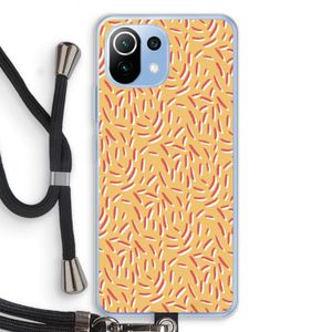 Camouflage: Xiaomi Mi 11 Lite Transparant Hoesje met koord