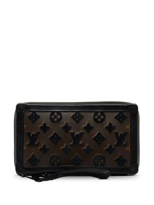 Louis Vuitton Pre-Owned 2019 pre-owned Monogram Tuffetage Soft Trunk clutch - Bruin