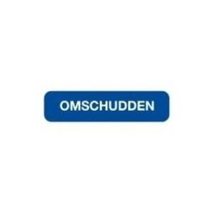 Blockland Strootetiket omschudden blauw 44x11mm (750 st)