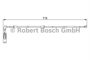Waarschuwingscontact, remvoering-/blokslijtage achter AP201