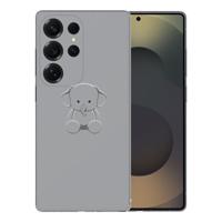 TPU Hoesje Samsung Galaxy S25 Ultra - Baby Olifant Backcover TPU Hoesje Samsung Galaxy S25 Ultra - Baby Olifant Backcover