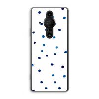 Blauwe stippen: Sony Xperia Pro-I Transparant Hoesje