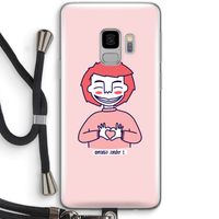 Hartje: Samsung Galaxy S9 Transparant Hoesje met koord