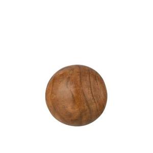 J-Line decoratie Bal Paulownia - hout - bruin - medium